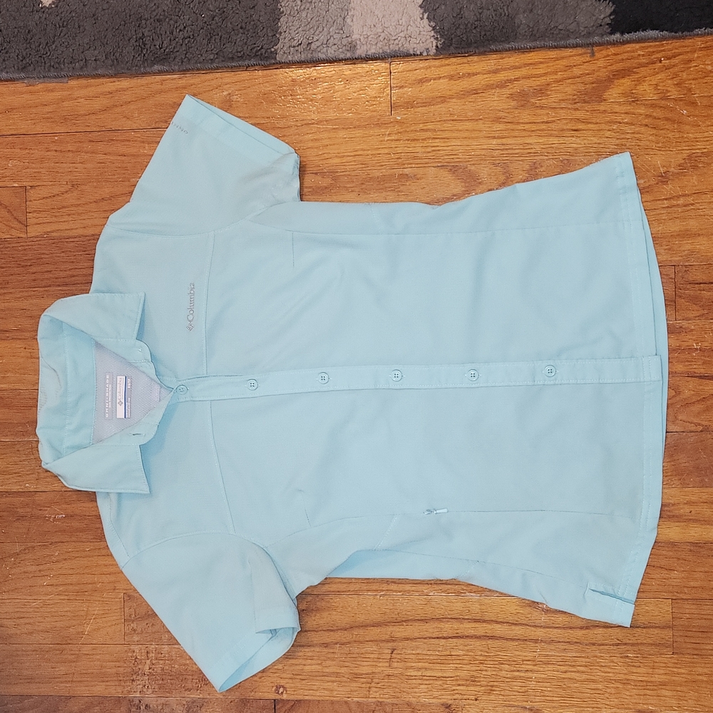 Columbia women's short sleeve button down polo